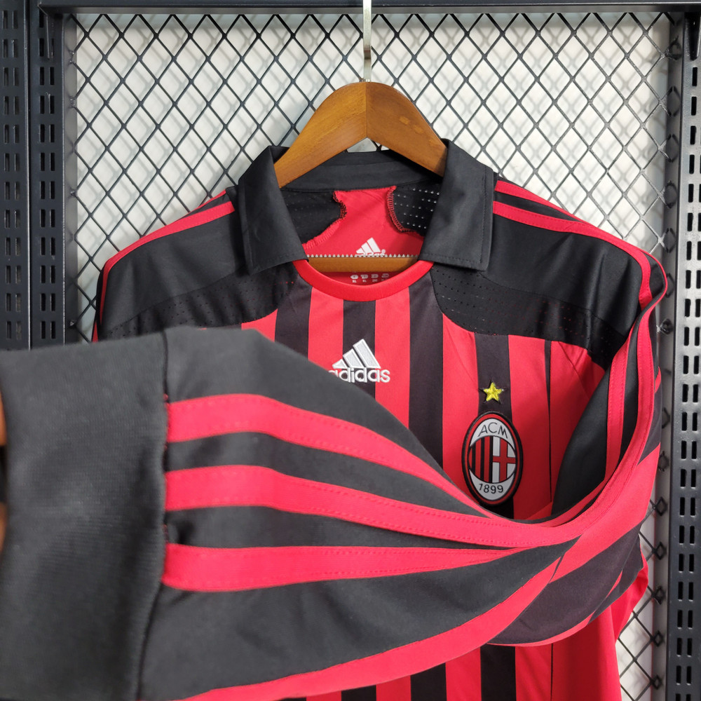 Ac Milan Long Sleeve Retro 2006/07