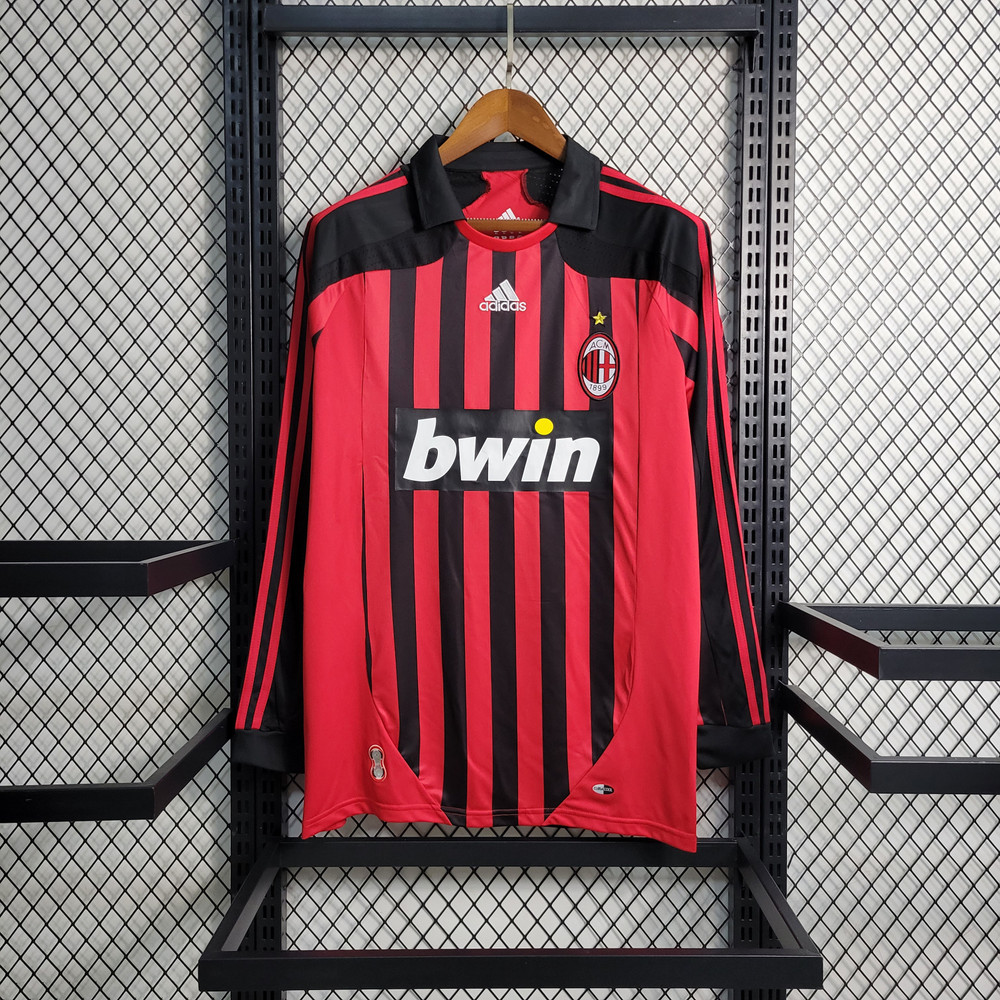 Ac Milan Long Sleeve Retro 2006/07
