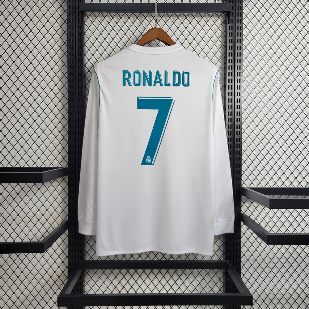 Real Madrid Long Sleeve Home Retro 2017/18