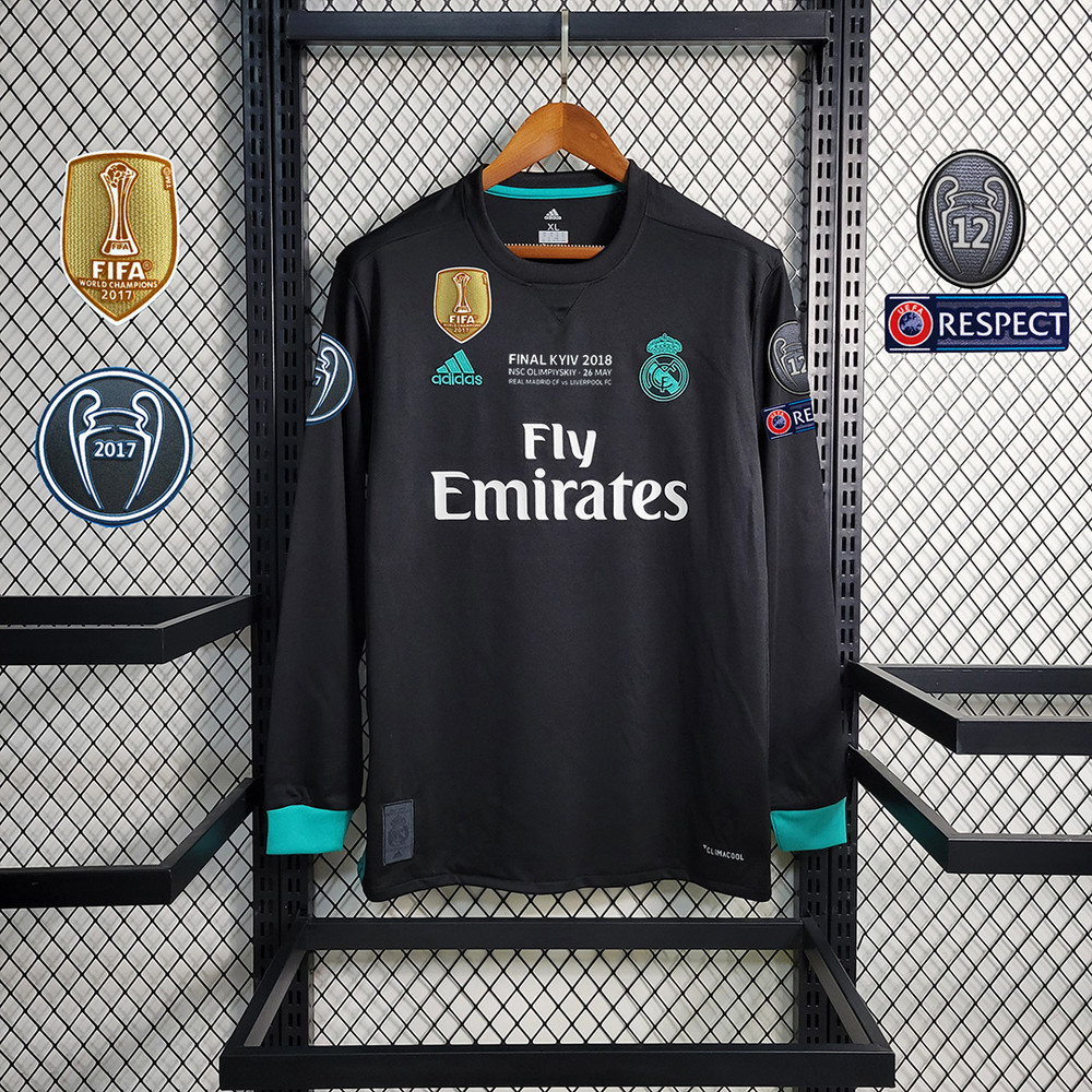 Real Madrid Long Sleeve Away Retro 2017/18
