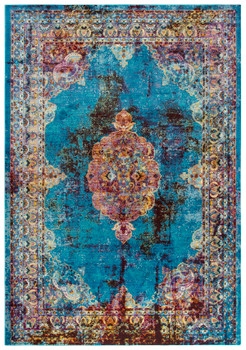 Rizzy Home Princeton PRI107 Meadallion Power Loomed Area Rugs