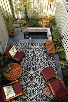 Couristan Dolce Maasai Noir Indoor/outdoor Area Rugs