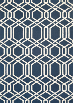 Couristan Covington Ariatta Navy Indoor/outdoor Area Rugs