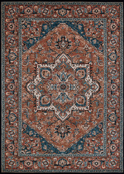 Couristan Old World Classic Antique Mashad Burnished Clay Indoor Area Rugs