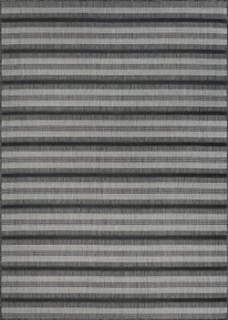 Couristan Veranda Havasu Stripe Grey/coal Indoor/outdoor Area Rugs