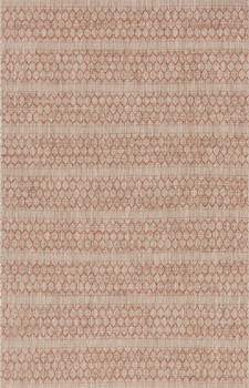 Loloi Isle Ie-01 Beige / Rust Power Loomed Area Rugs