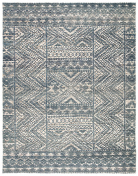 Jaipur Living Prentice REI08 Geometric Blue Hand Knotted Area Rugs