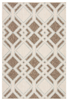 Jaipur Living Samba DNC19 Trellis Brown Power Loomed - 5'3"x7'6" Rectangle Area Rug