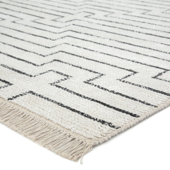 Jaipur Living Alloy SAT02 Geometric White Hand Loomed Area Rugs