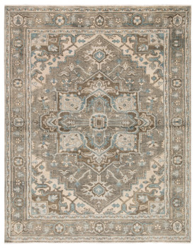 Jaipur Living Flynn SLN07 Medallion Gray Hand Knotted Area Rugs
