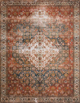 Loloi II Layla Lay-05 Ocean / Multi Power Loomed Area Rugs Loloi II Layla Lay-05 Ocean / Multi Power Loomed Area Rugs