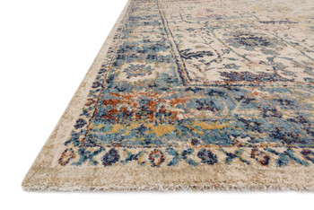 Loloi Anastasia Af-07 Sand / Lt. Blue Power Loomed Area Rugs