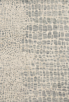 Loloi Masai Mas-03 Silver Grey / Ivory Hooked Area Rugs
