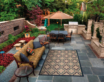 Nourison Aloha Alh06 Navy Area Rugs