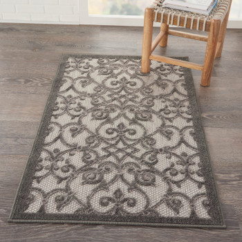 Nourison Aloha Alh21 Grey/charcoal Area Rugs