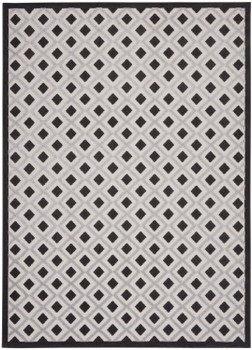 Nourison Aloha Alh26 Black White Area Rugs
