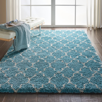 Nourison Amore Amor2 Aqua Area Rugs