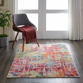 Nourison Celestial Ces13 Pink/multicolor Area Rugs
