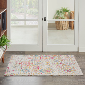Nourison Damask Das06 Multicolor Area Rugs