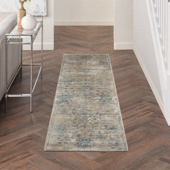 kathy ireland Home Desert Skies Dsk06 Teal Area Rugs