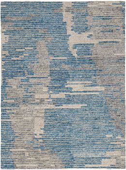 Nourison Ellora Ell01 Blue Area Rugs