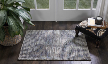 Nourison Ellora Ell03 Slate Area Rugs