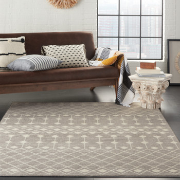 Nourison Grafix Grf37 Grey Area Rugs