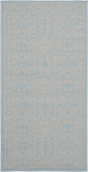 Nourison Jubilant Jub06 Ivory/light Blue Area Rugs
