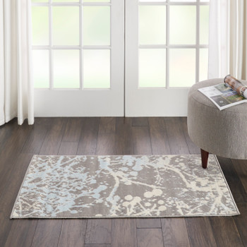 Nourison Jubilant Jub12 Grey Area Rugs