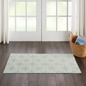 Nourison Jubilant Jub17 Green Area Rugs