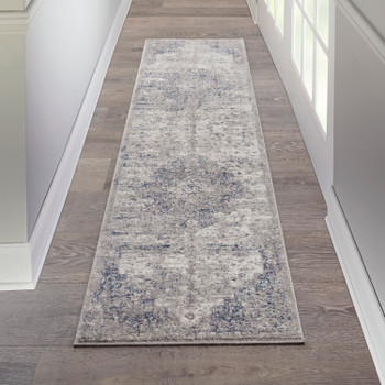 Kathy Ireland Royal Terrace Ki44 Beige Blue Area Rugs