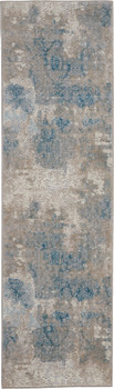 Nourison Karma Krm07 Ivory/light Blue Area Rugs