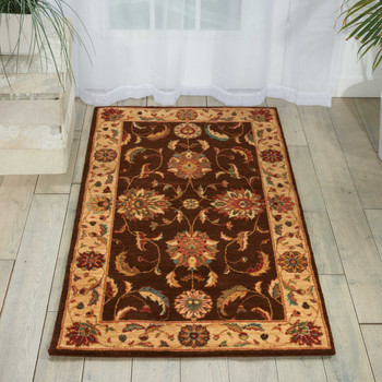 Nourison Living Treasures Li04 Brown Area Rugs