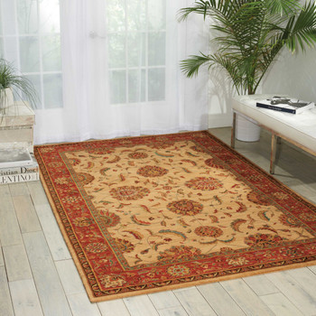 Nourison Living Treasures Li04 Ivory/red Area Rugs