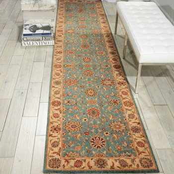Nourison Living Treasures Li05 Aqua Area Rugs
