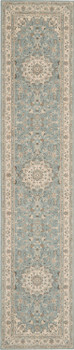 Nourison Living Treasures Li15 Aqua/ivory Area Rugs