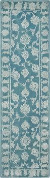 Nourison Opaline Opa12 Aqua Area Rugs