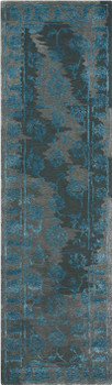 Nourison Opaline Opa12 Charcoal/blue Area Rugs