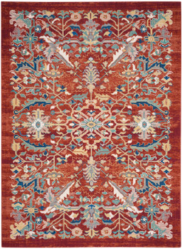 Nourison Parisa Psa02 Brick Area Rugs