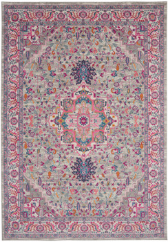 Nourison Passion Psn20 Light Grey/pink Area Rugs
