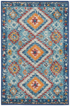 Nourison Passion Psn47 Blue/multicolor Area Rugs