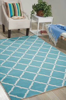 Nourison Home & Garden Rs091 Aqua Area Rugs