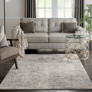 Nourison Rustic Textures Rus07 Grey/beige Area Rugs