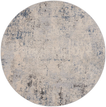 Nourison Rustic Textures Rus07 Ivory Grey Blue Area Rugs