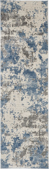 Nourison Rustic Textures Rus08 Grey/blue Area Rugs