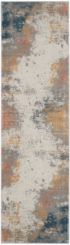Nourison Rustic Textures Rus13 Grey/blue Area Rugs