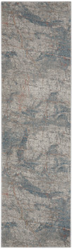 Nourison Rustic Textures Rus15 Light Grey/blue Area Rugs
