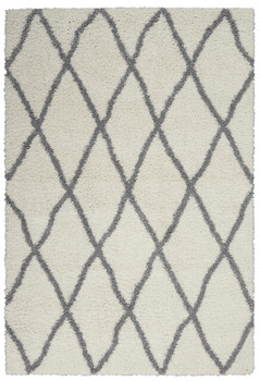 Nourison Shangri-la Shi02 Ivory/light Grey Area Rugs