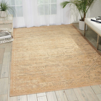 Nourison Silk Elements Ske14 Sand Area Rugs