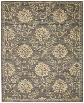 Nourison Silk Elements Ske31 Graphite Area Rugs